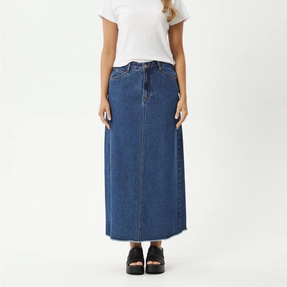 Afends Denim Maxi Skirt NWT!